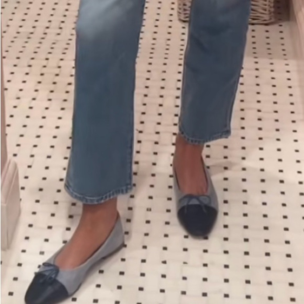 A.Soliani Como - Denim/Black Flats